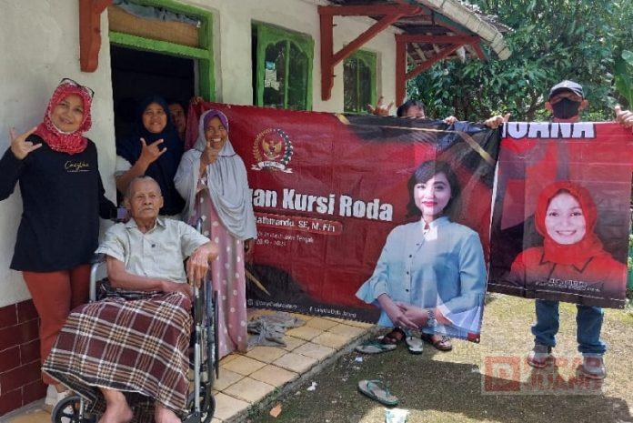 Gerak Langkah Nur Bintang Sampaikan Bantuan dari Mbak Casytha ke Warga