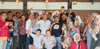 Junarso Temui Pegiat Medsos di Kecamatan Keling