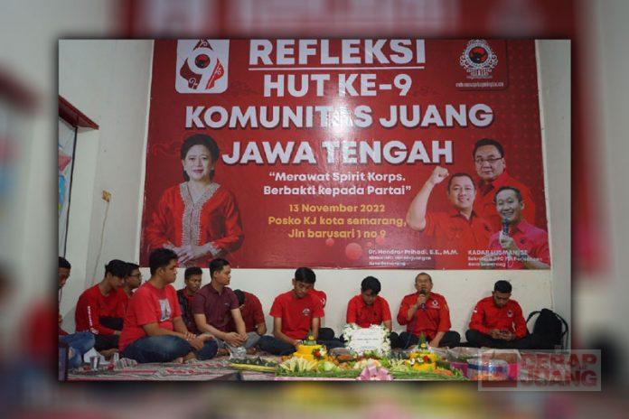 Kader Komunitas Juang Kota Semarang Nikmati Tumpengan di Syukuran HUT ke-9 (3)