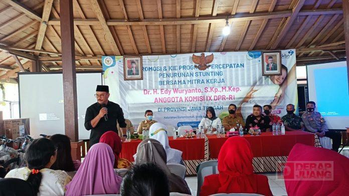 Percepat penurunan Stunting, Edy Wuryanto Terjun Langsung ke Pelosok Desa
