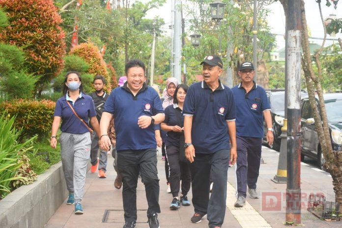 Peringati HUT KORPRI, Bung Dance Ikuti Jalan dan Senam Sehat