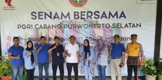 Peringati HUT PGRI ke-77 dan Hari Guru Nasional, Sadewo Ikuti Senam Bersama di Purwokerto Selatan