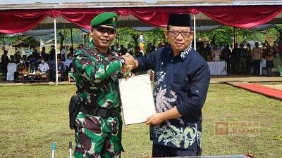 TMMD Sengkuyung Tahap III di Karangtengah Cilongok Selesai, Bupati Husein Kita Harus Rawat Terus Semangat Gotong Royong