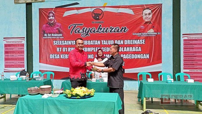 Talud dan Dreinase Selesai Dibangun, Warga Desa Kebutuhjurang Gelar Tasyakuran
