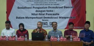 Sarno Sosialisasikan Penguatan Demokrasi Berdasar Pancasila