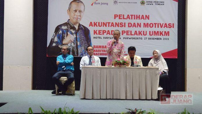 BHB Gelar Pelatihan Akuntansi dan Motivasi Kepada Pelaku UMKM Cilongok