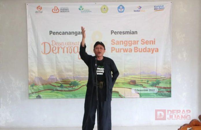Bayu Setyo Nugroho Resmikan Sanggar Seni Purwa Budaya Dermaji