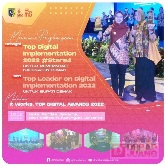 Borong 2 Penghargaan Top Digital Award, Mbak Eisti Motivasi Benahi Budaya Kerja