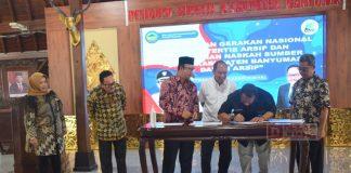 Bupati Husein Canangkan Gerakan Nasional Sadar Tertib Arsip