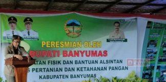 Bupati Husein Resmikan Hasil Pembangunan Fisik Bidang Pertanian