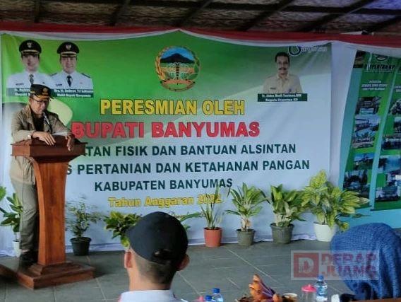Bupati Husein Resmikan Hasil Pembangunan Fisik Bidang Pertanian