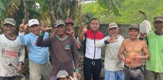 Lagi, Dimas Hamdan Bantu Petani Melalui Pengecoran Jalan ke Sawah