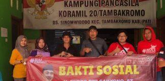 Peduli Korban Banjir, Endro Serahkan Bantuan Korban Banjir di Desa Sinomwidodo