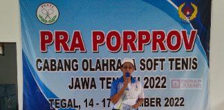 Purnomo Buka Pra Porprov Jawa Tengah Cabor Soft Tenis