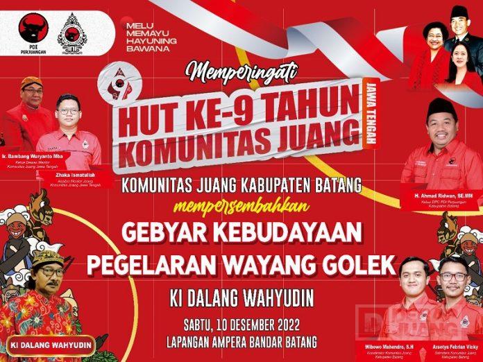 Rangkaian HUT ke-9, Komunitas Juang Pekalongan Raya Adakan Pagelaran Wayang Golek