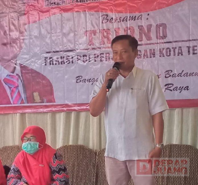 Reses, Triono Ajak Timses Respon Aspirasi dari Warga