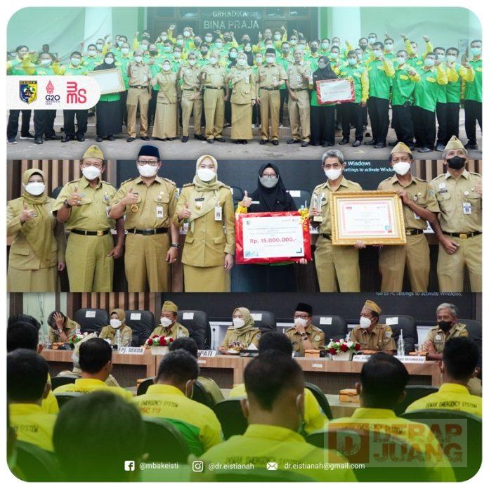 Setelah Beri Apresiasi, Mbak Eisti Ajak Seluruh Petugas DES PSC 119 Siap Sambut Nataru