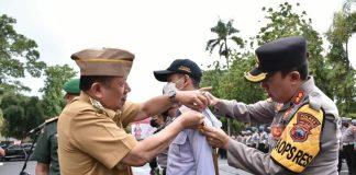 Siap Amankan Nataru, Wakil Bupati Grobogan Hadiri Apel Operasi Lilin Candi