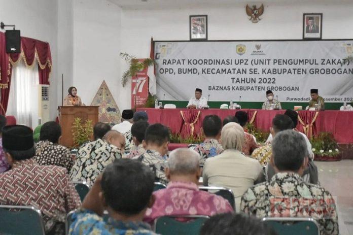 Sri Sumarni Rapat Koordinasi UPZ, PD, dan BUMD Kecamatan Seluruh Grobogan