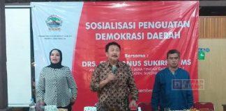 Sukirno Gelar Sosialisasi Penguatan Demokrasi Daerah