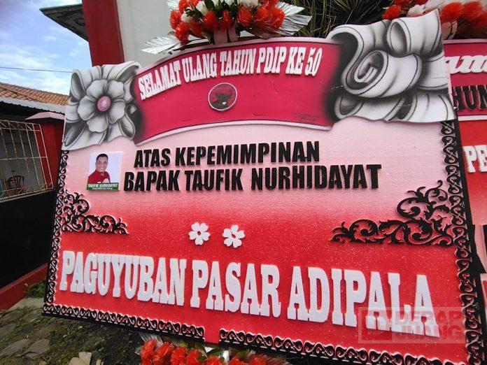 Banjir Ucapan, Meriahkan HUT PDI Perjuangan ke-50