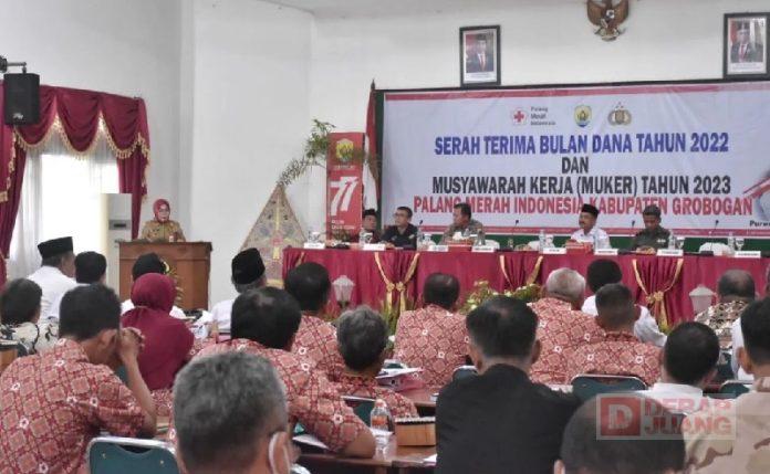 Bupati Grobogan Hadiri Serah Terima Bulan Dana PMI