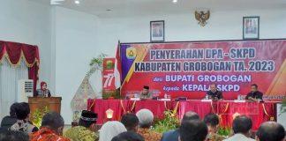 Bupati Grobogan Serahkan DPA-SKPD Tahun 2023