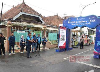 Bupati Husein Launching Pekan Qris di Kawasan Kuliner Alun-alun Purwokerto