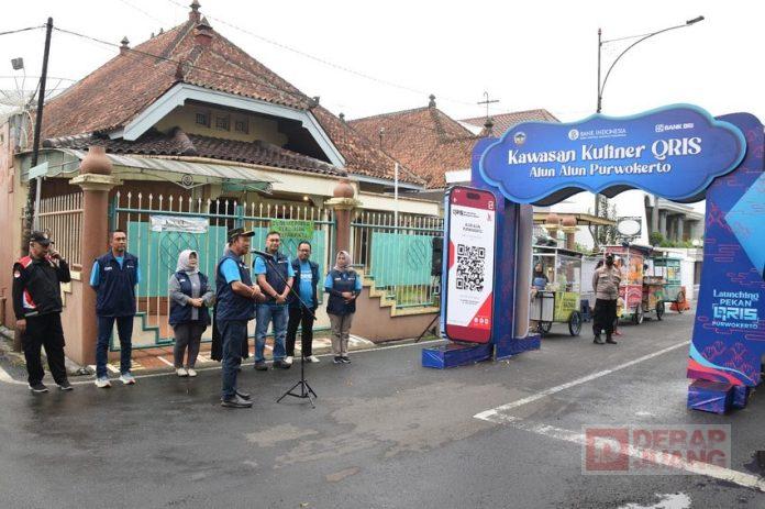 Bupati Husein Launching Pekan Qris di Kawasan Kuliner Alun-alun Purwokerto