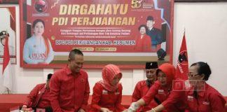 DPC PDI Perjuangan Kebumen Mengelar Tasyakuran dan Tumpengan