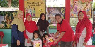 Edy Supriyanto Salurkan Bantuan Biskuit Balita dan Ibu Hamil