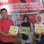 Gerakan Hidup Sehat, Pujiyono Bagikan Makanan Bergizi di Bantarsari