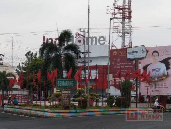 HUT Partai, PDI Perjuangan Kota Pekalongan Kibarkan 500 Bendera