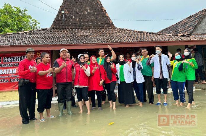 Hadir di Tengah Bencana, DPC PDI Perjuangan Pati Gelar Pengobatan Gratis