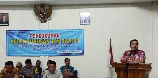 Hadiri Pengukuhan RW dan RT Donan, Taufik: Mereka Adalah Fasilitator Masyarakat