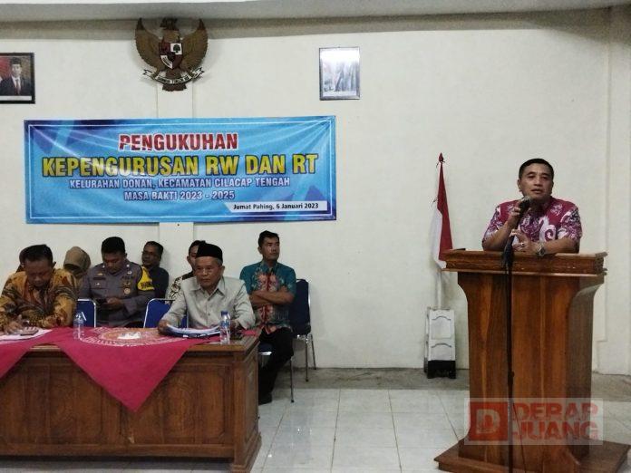 Hadiri Pengukuhan RW dan RT Donan, Taufik Mereka Adalah Fasilitator Masyarakat