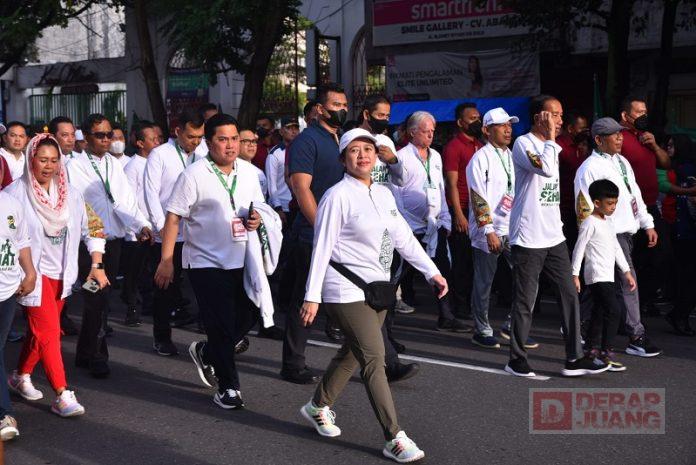 Ikut Jalan Sehat Porseni NU, Puan Nahdliyin Sehat, NU Semakin Kuat