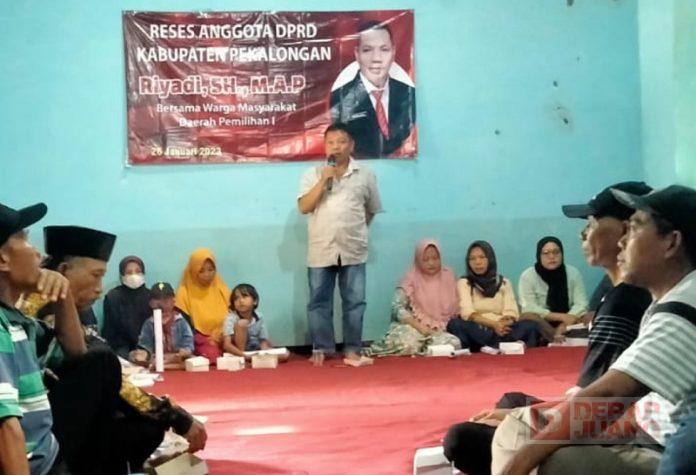 Melalui Reses, Riyadi Bersilaturahmi Menyerap Aspirasi Masyarakat