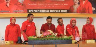 HUT Partai, DPC PDI Perjuangan Brebes Gelar Acara”Gerakan Hidup Sehat”