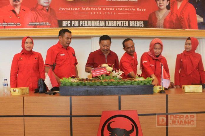 Memeriahkan HUT PDI Perjuangan ke-50, DPC PDI Perjuangan Brebes Adakan Acara Bertema Gerakan Hidup Sehat