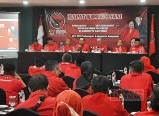 PDI Perjuangan Banyumas Gelar Rakor Songsong menang Hattrick