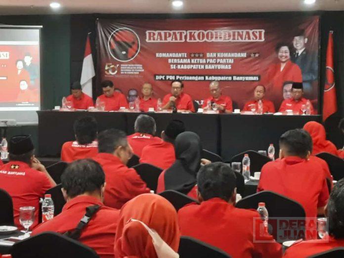 PDI Perjuangan Banyumas Gelar Rakor Songsong menang Hattrick