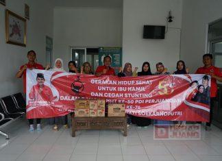 PDI Perjuangan Kab. Semarang Bagikan Makanan Bergizi Kepada Ibu Hamil