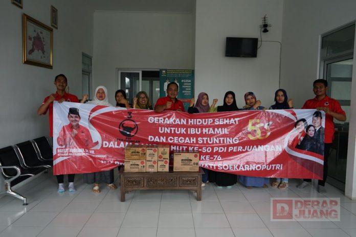 PDI Perjuangan Kab. Semarang Bagikan Makanan Bergizi Kepada Ibu Hamil