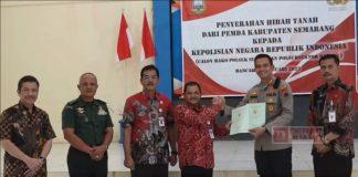 Pemkab Semarang Berikan Hibah Tanah Ke Polres Semarang