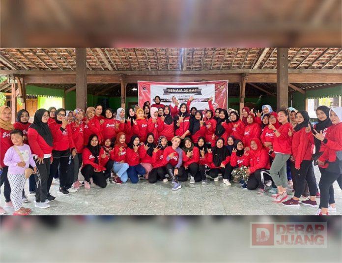 Pentingnya Daya Tahan Tubuh, Dewi Megawati Adakan Senam Indonesia Cinta Tanah Air