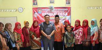 Rembug Desa Sarwadadi, Taufik: Kita Amalkan Sila ke-4