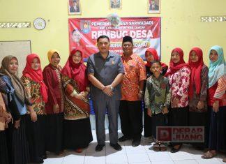 Rembug Desa Sarwadadi, Taufik: Kita Amalkan Sila ke-4