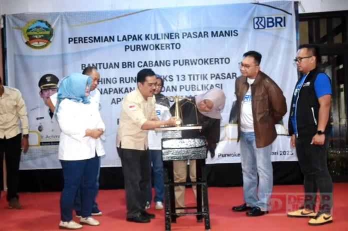 Sadewo Launching Running Teks di 13 Pasar dan Publikasi Aplikasi Sigaokmas