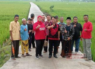 Saiful Hadi Cek Pembangunan Jalan Usaha Tani di Desa Jabres